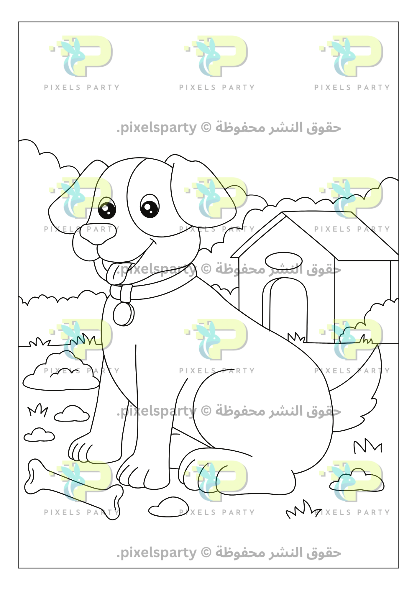 دفتر تلوين حيوانات المزرعة – لعمر ٣ إلى ٦ سنوات 🐄🐑🐔🌾